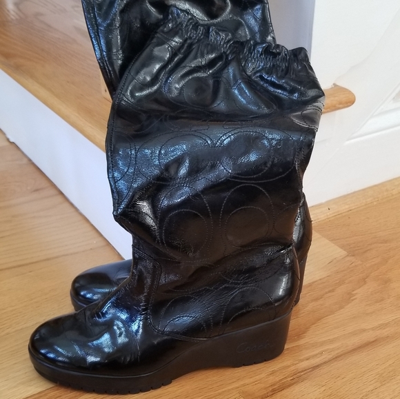 Coach patent leather boots - Picture 2 of 13
